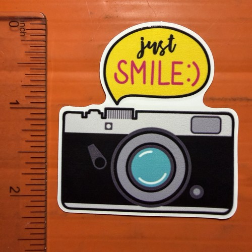 Just smile sticker - smile,
