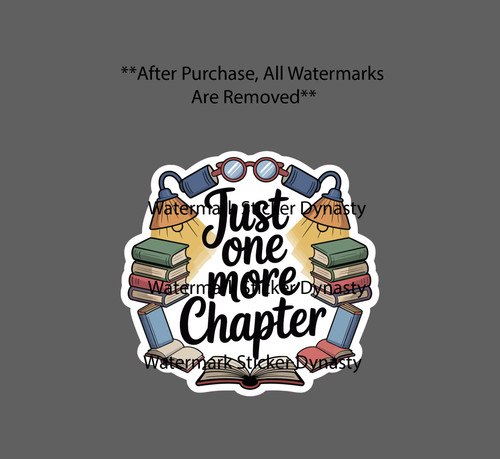 Just one more chapter - chapter, sticker